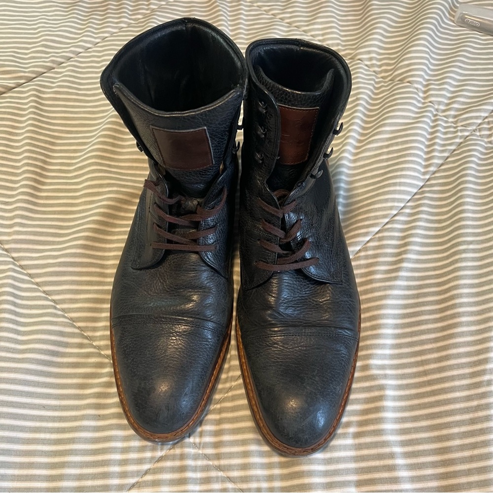Floris van Bommel Navy Mens Ferri Boots